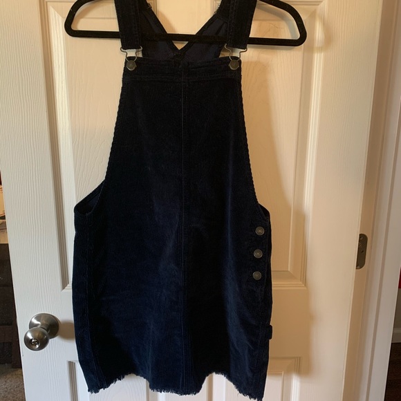 navy blue corduroy dress
